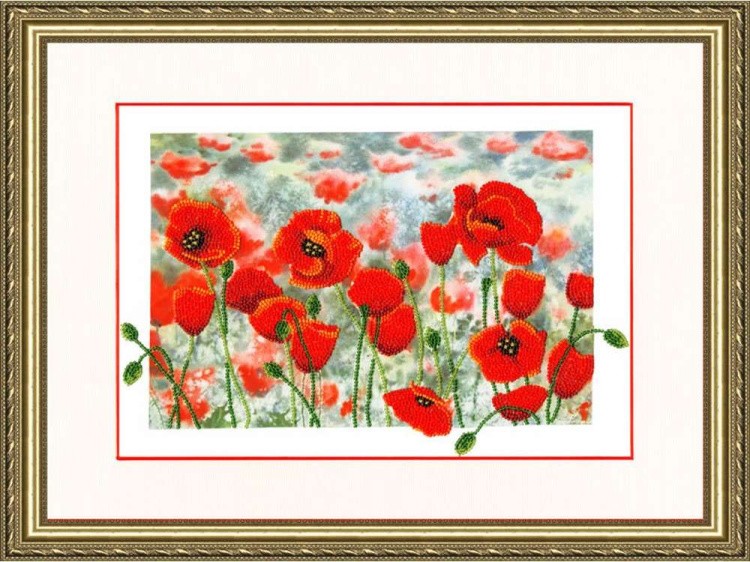 Набор вышивки бисером «Маковая поляна» — картинка 2