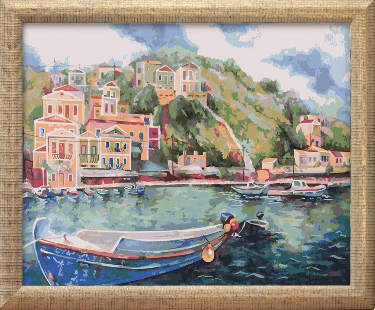 Картина по номерам «Итальянский причал» — картинка 2