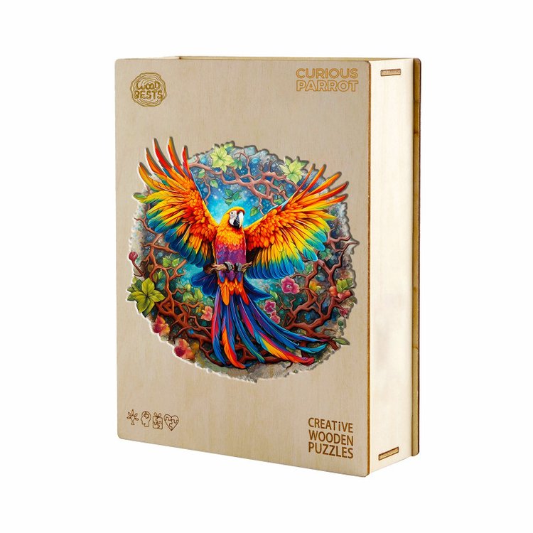 Деревянные пазлы «Попугай Ара L», Woodbests — картинка 4
