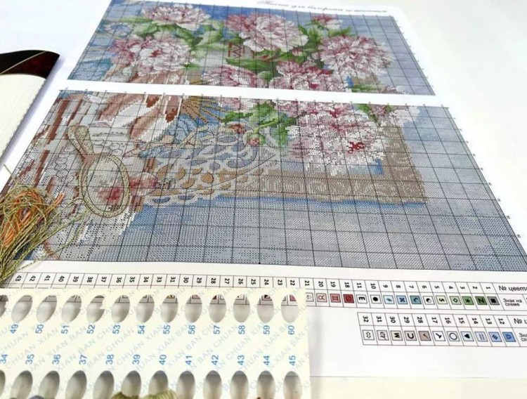 Набор для вышивания «Пионы для балерины» — картинка 9