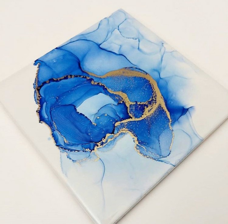 Набор алкогольных чернил metallic Gold, Silver, Bronze, Art Blong — картинка 6