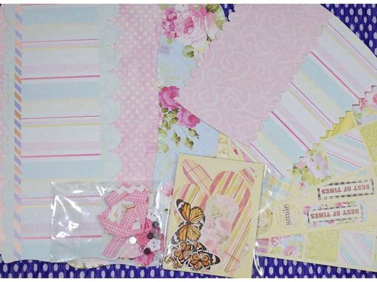 Набор для скрапбукинга «Розочки на голубом - Фотоальбом mini» — картинка 4