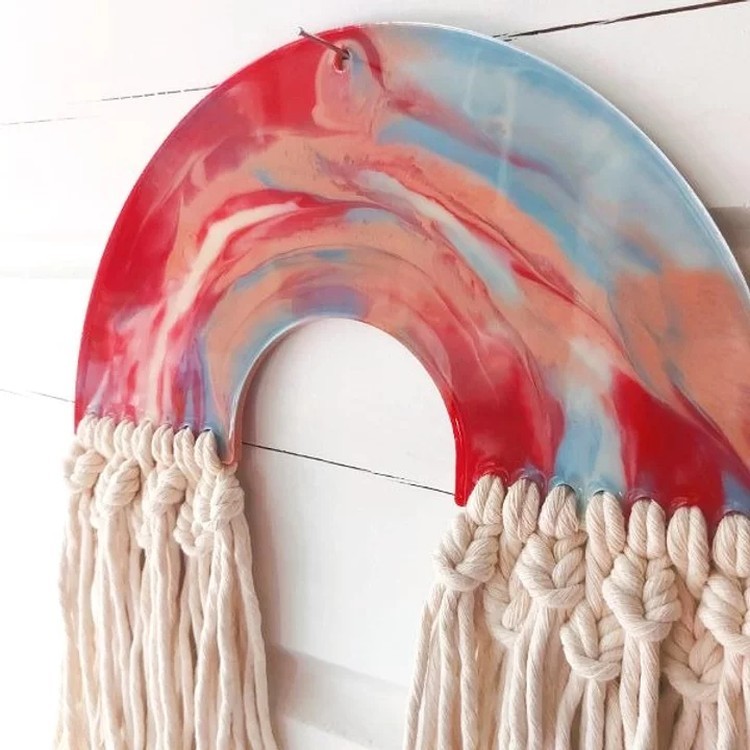 Модель №125 Силиконовый молд заготовка для макраме Радуга, 30x17x10 см, Craftsmen.store — картинка 3