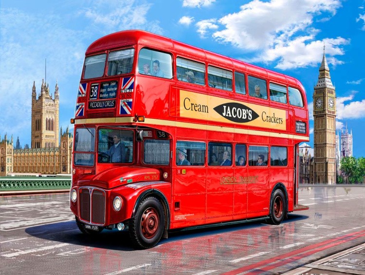 Картина по номерам «Автобус Лондона» — картинка 2