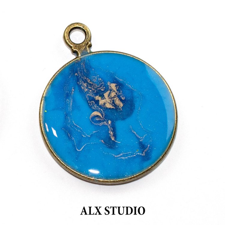 Краситель для эпоксидной смолы голубой, 20 г, ALX Studio — картинка 4