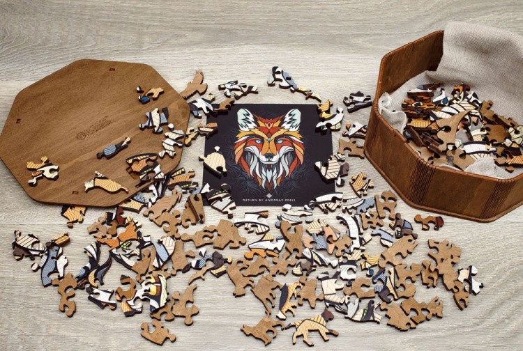 Деревянный пазл-головоломка «Хитрый Лис XL», Eco Wood Art — картинка 5