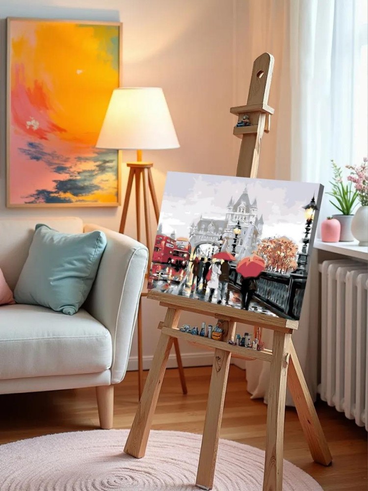 Картина по номерам «Дождливый Лондон» — картинка 9