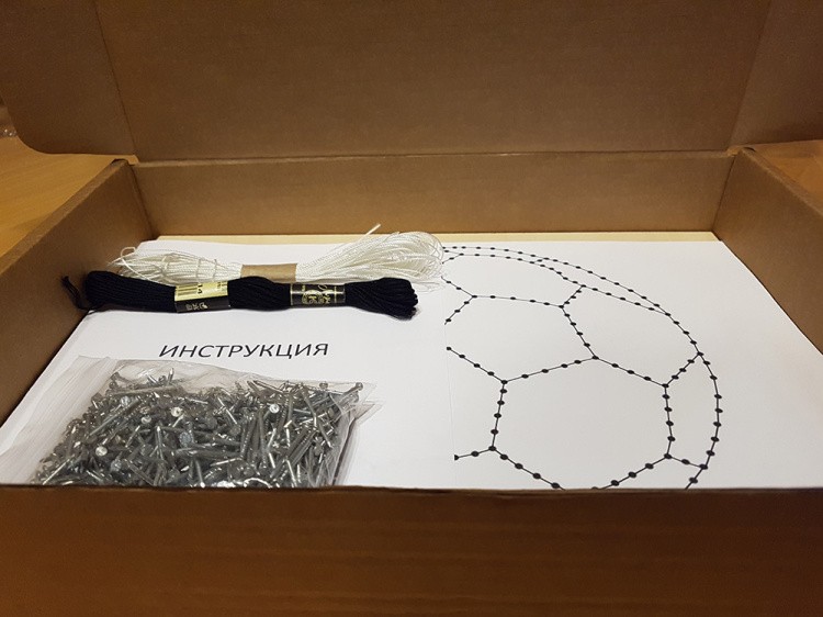 Набор для творчества STRING ART «Футбольный мяч» — картинка 3