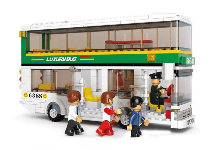 Конструктор «Автобус. Двухэтажный автобус», 403 детали — картинка 2