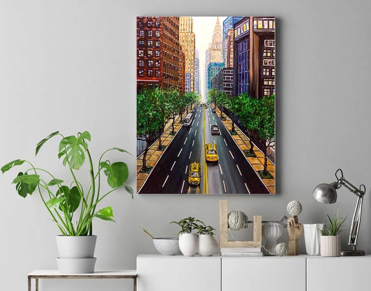 Алмазная вышивка «Улица мегаполиса» — картинка 5