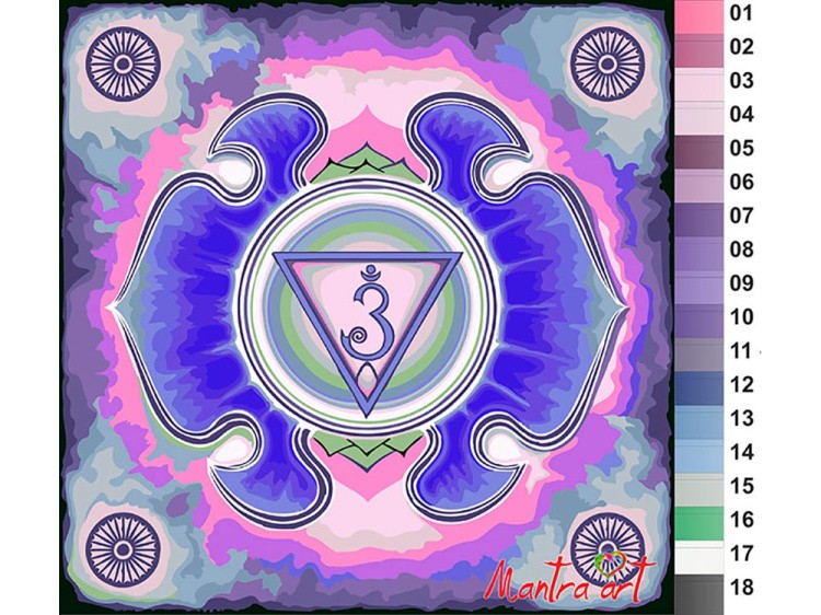 Картина по номерам «Чакра Аджна» — картинка 2