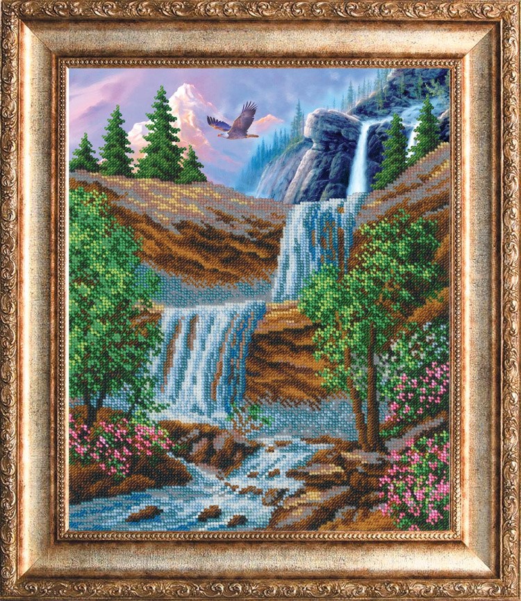 Набор вышивки бисером «Водопад» — картинка 2