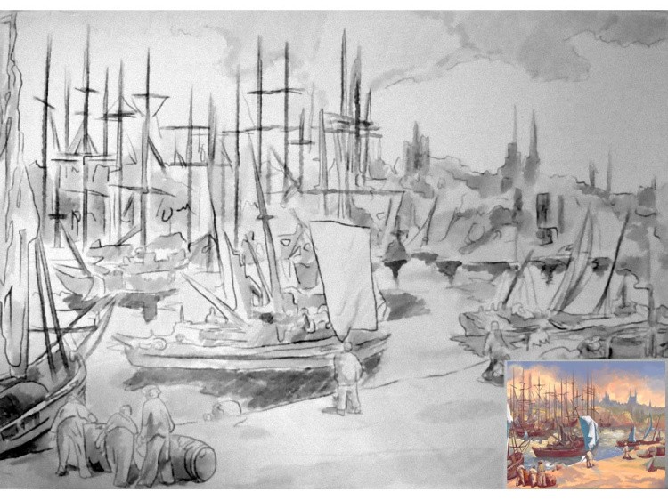 Холст «Торговый порт» — картинка 2