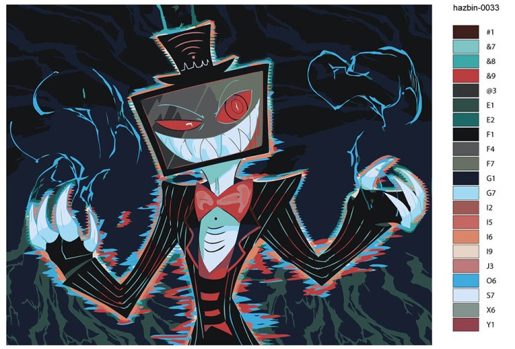 Картина по номерам «Отель Хазбин (Харбин): Вокс Vox 40x50» — картинка 2