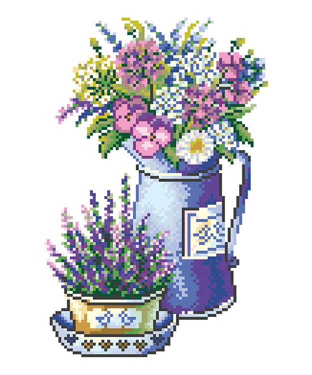 Алмазная вышивка «Букет Прованса» — картинка 2