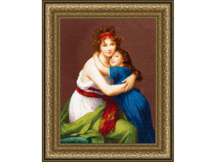 Набор для вышивания «Автопортрет с дочерью» — картинка 2