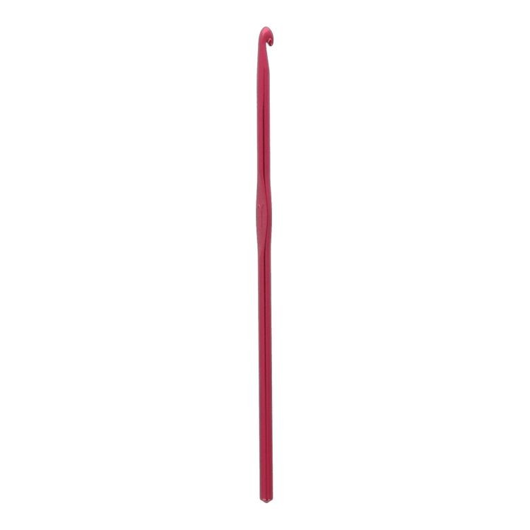 Крючок для вязания красный, металл, 4,5 мм, 15 см, Gamma