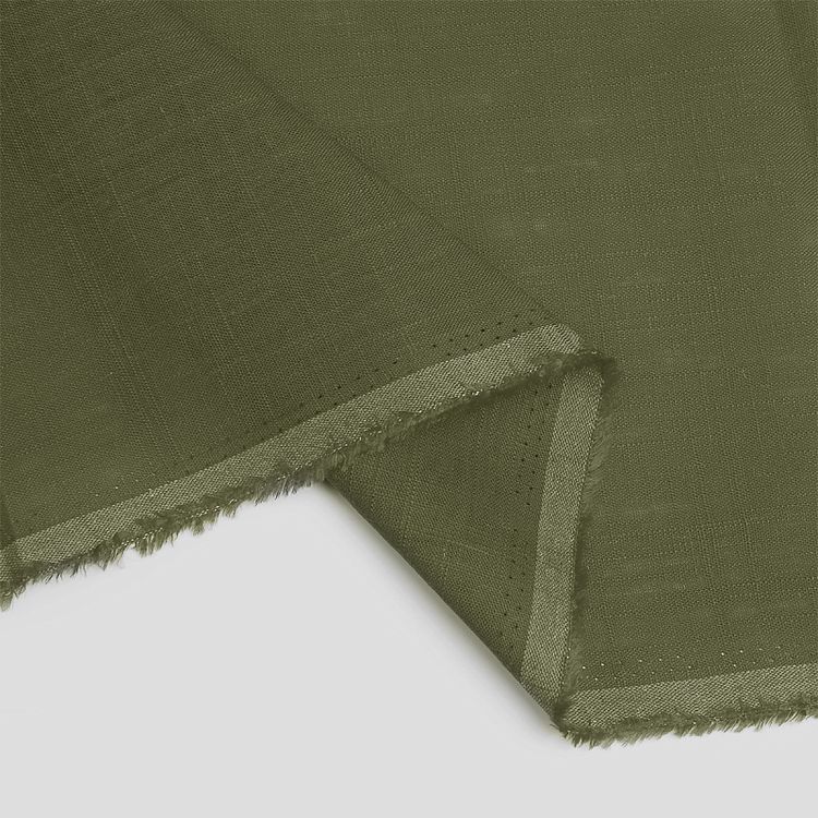 Ткань льняная, 10 м, ширина 140 см, 190 г/м², цвет: 30 полынь, TBY — картинка 4