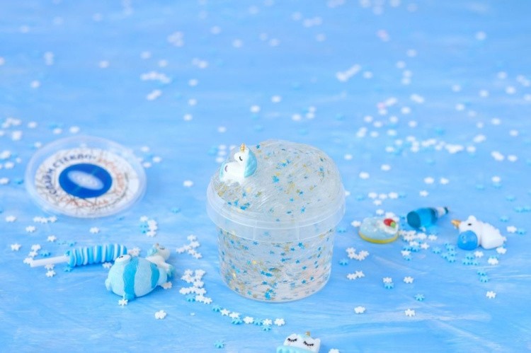 Слайм Стекло прозрачный со звездами, 100 гр
— картинка 2