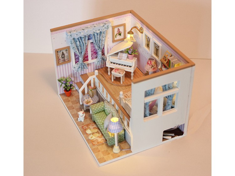 Набор для создания миниатюры (румбокс) «Музыкальная комната» — картинка 2