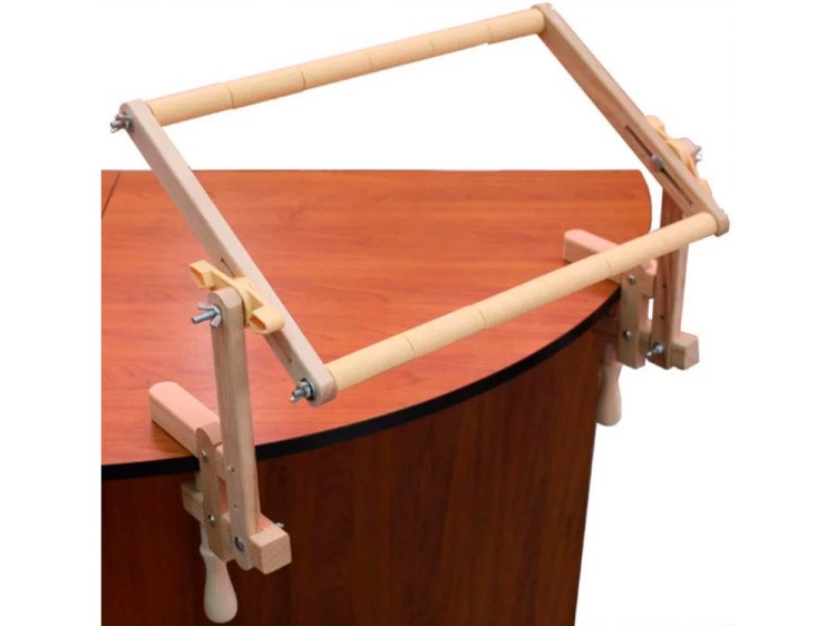 Пяльцы Gamma настольные с креплением, 45х30 см, арт. PNK — картинка 2