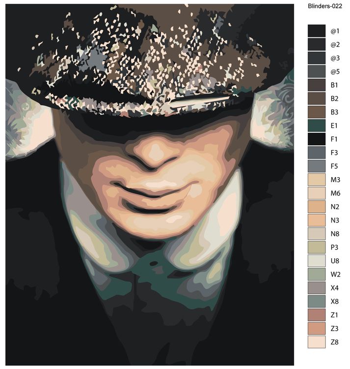 Картина по номерам «Острые козырьки: Томас Шелби 9» — картинка 2