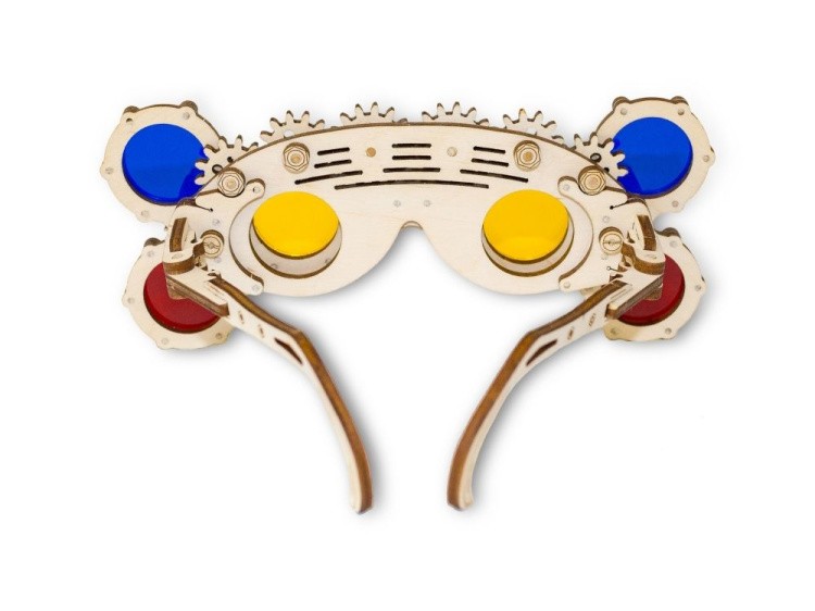 Конструктор из дерева «Стим-панк Очки Гогглы», Eco Wood Art — картинка 3