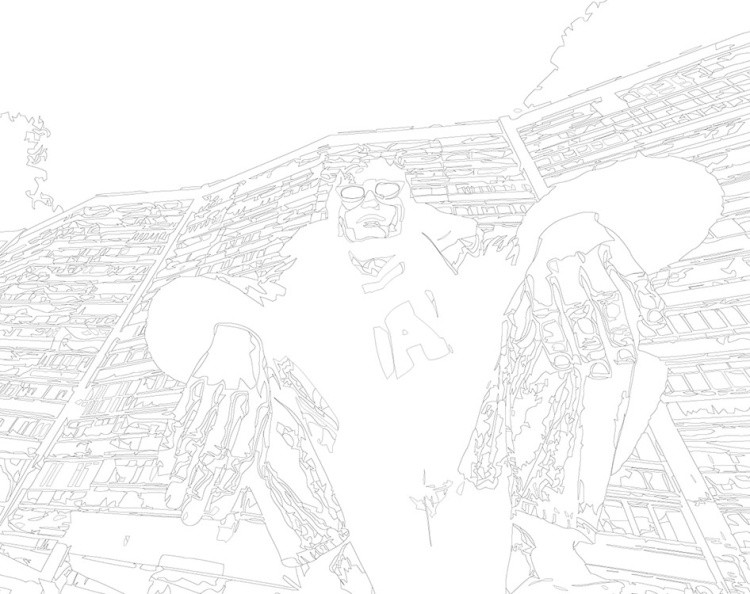 Картина по номерам «OG buda ОГ буда рэпер: панельки 40x50» — картинка 3