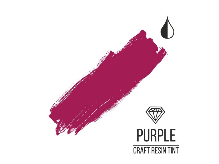 Краситель для смолы и полимеров пурпурный 10 мл, CraftResinTint — картинка 2