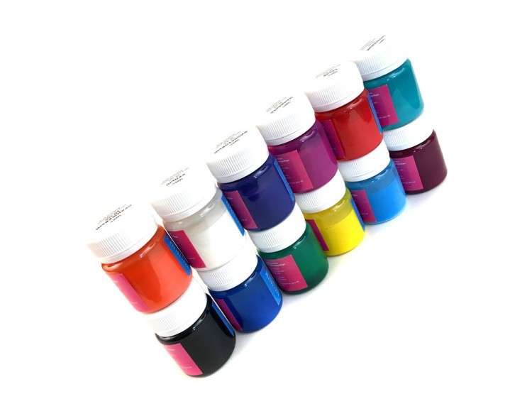 Набор красок для эбру, 12 цветов, Mimi — картинка 5