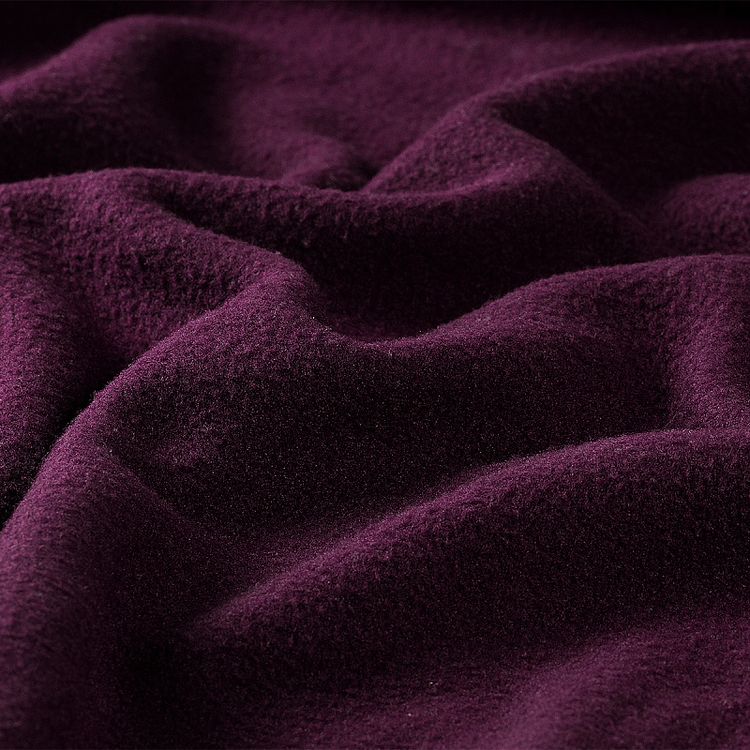 Ткань флис 2-х сторонний, 10 м, ширина 150 см, 240 г/м², цвет: винный, TBY — картинка 2
