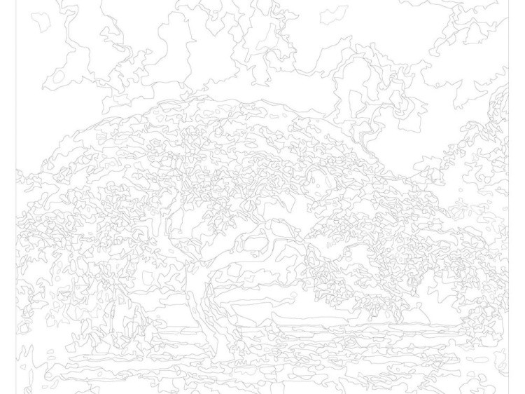 Картина по номерам «Дерево в цвете» — картинка 3