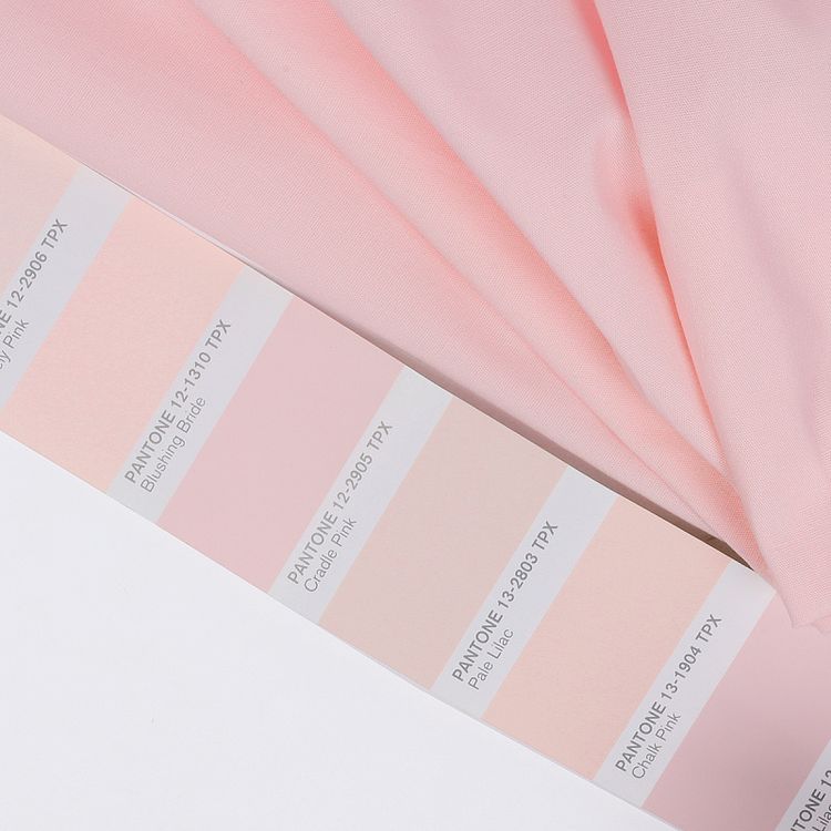 Ткань Поплин стрейч, 5 м x 150 см, 125 г/м², цвет: бледно-розовый, TBY — картинка 4