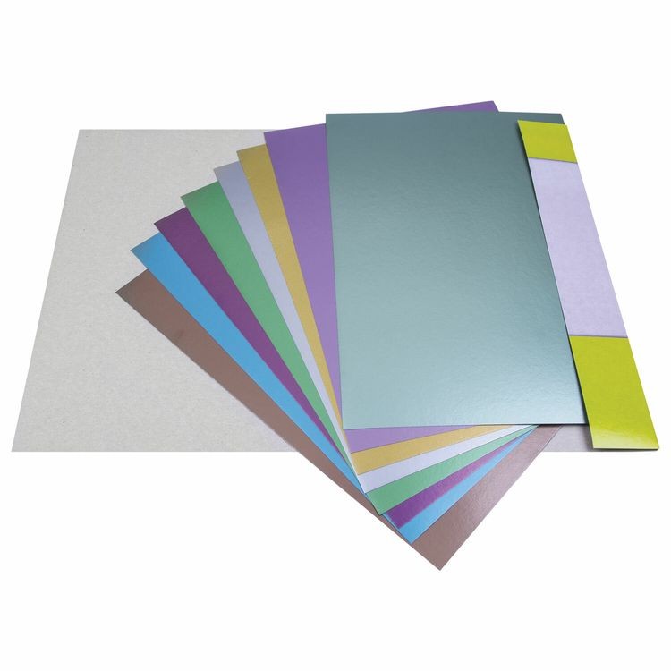 Картон цветной «Полет» А4, мелованный перламутровый, 8 л., 8 цв., в папке, Юнландия — картинка 3