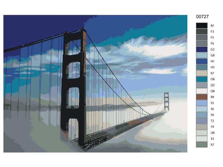 Картина по номерам «Мост в облака» — картинка 2