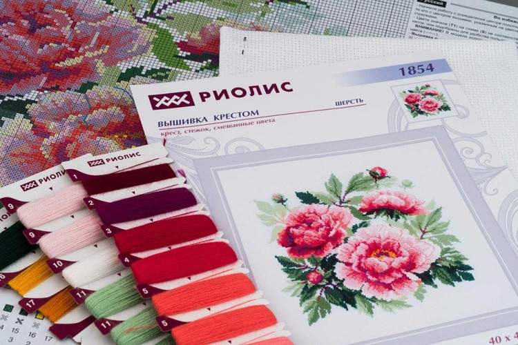 Набор для вышивания «Древовидный пион» — картинка 2