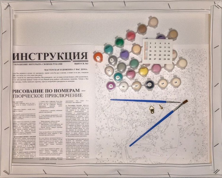 Картина по номерам «Закат в райском месте» — картинка 2