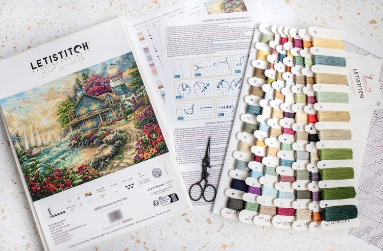 Набор для вышивания «Sunrise by the Sea (Восход солнца у моря)» — картинка 2