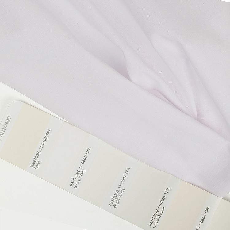 Ткань Поплин стрейч, 5 м x 150 см, 125 г/м², цвет: белый, TBY — картинка 4