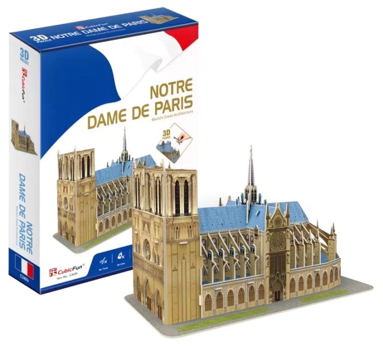 3D пазл CubicFun «Нотр-Дам-де-Пари» — картинка 2