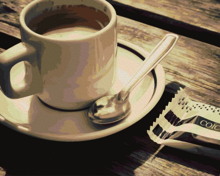 Картина по номерам «Утренний кофе»