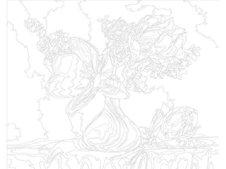 Картина по номерам «Магнолия в вазе» — картинка 3