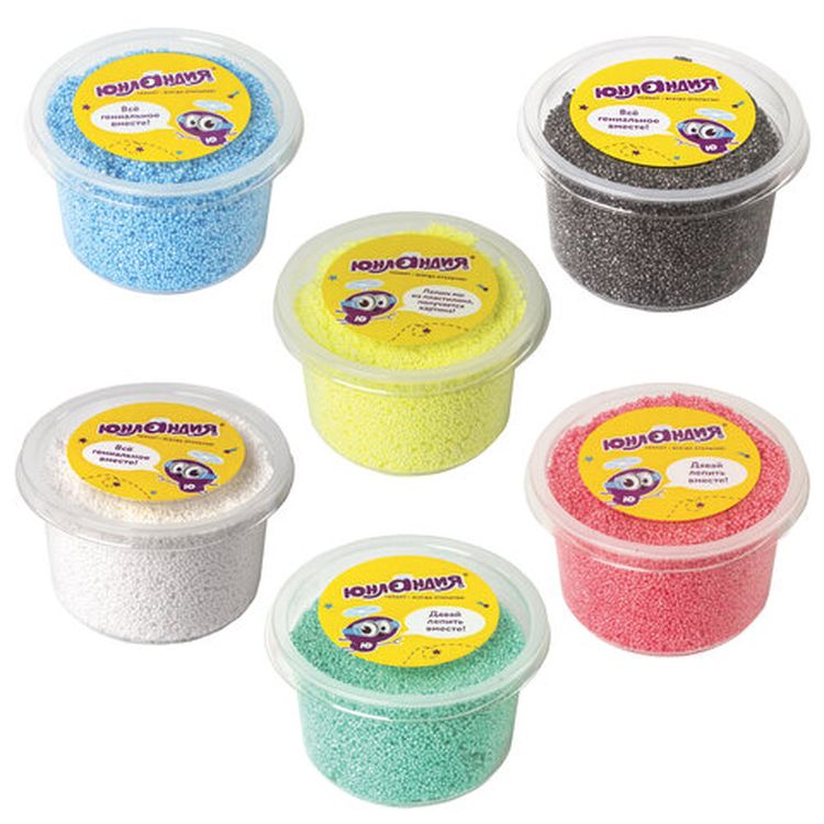 Пластилин шариковый Юнландия «Юнландик в экспедиции», 6 цветов по 125 мл, незастывающий, БЛЕСТКИ, 105026 — картинка 3