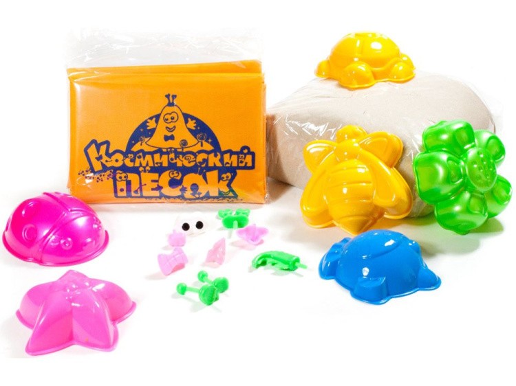 Космический песок 3 кг классический с песочницей и формочками — Умный песок — картинка 3