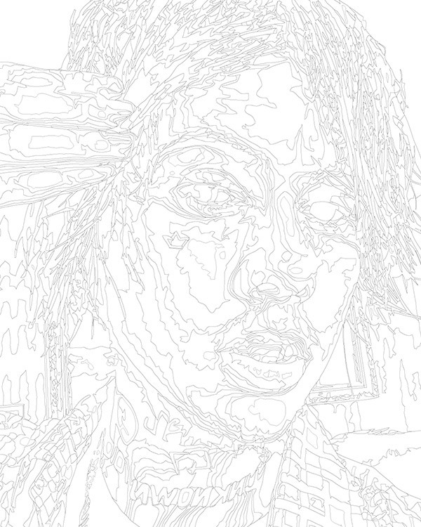 Картина по номерам «Рок и рэп музыкант Джизус DZHIZUS 11» — картинка 3