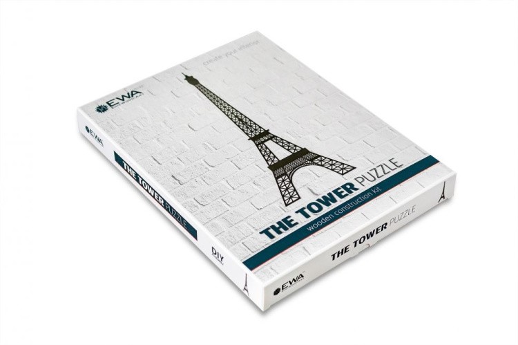 Деревянный интерьерный пазл «Эйфелева башня», Eco Wood Art — картинка 4