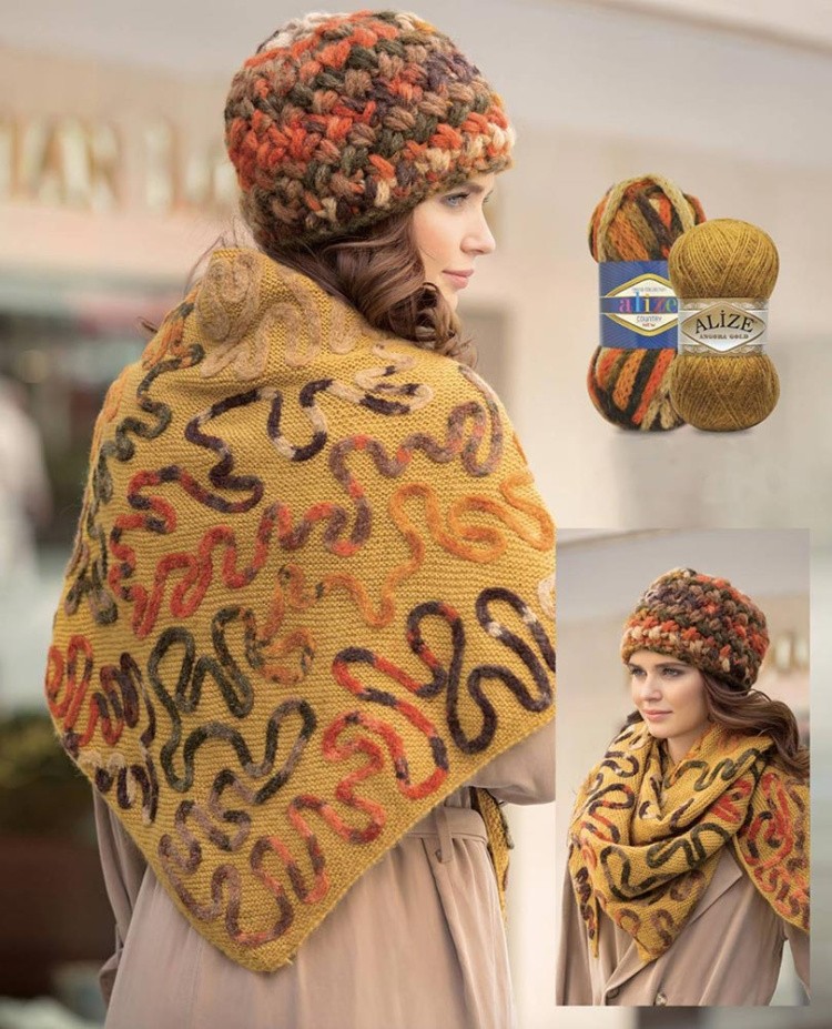 Пряжа ALIZE Country new (151), темный маренго, 5 шт. по 100 г — картинка 9