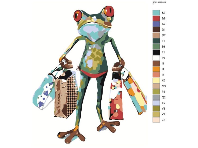 Картина по номерам «За покупками» — картинка 2