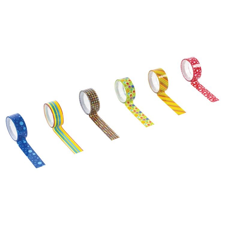 Клейкие ленты декоративные, ассорти №2, 6 шт., 15 мм х 5 м — картинка 3