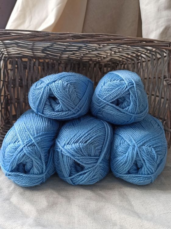 Пряжа Камтекс Бамбино (015), голубой, 5 шт. по 50 г — картинка 3